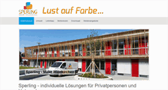 Desktop Screenshot of maler-sperling.de